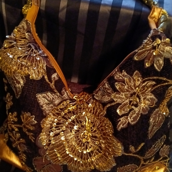 Bags Sexy Gold And Black Purse Poshmark